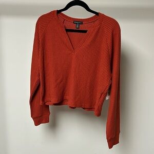 Beyond yoga free style pullover red sand